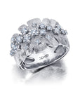 Diamond Samambaia Cigar Band Ring