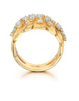Diamond Samambaia Cigar Band Ring