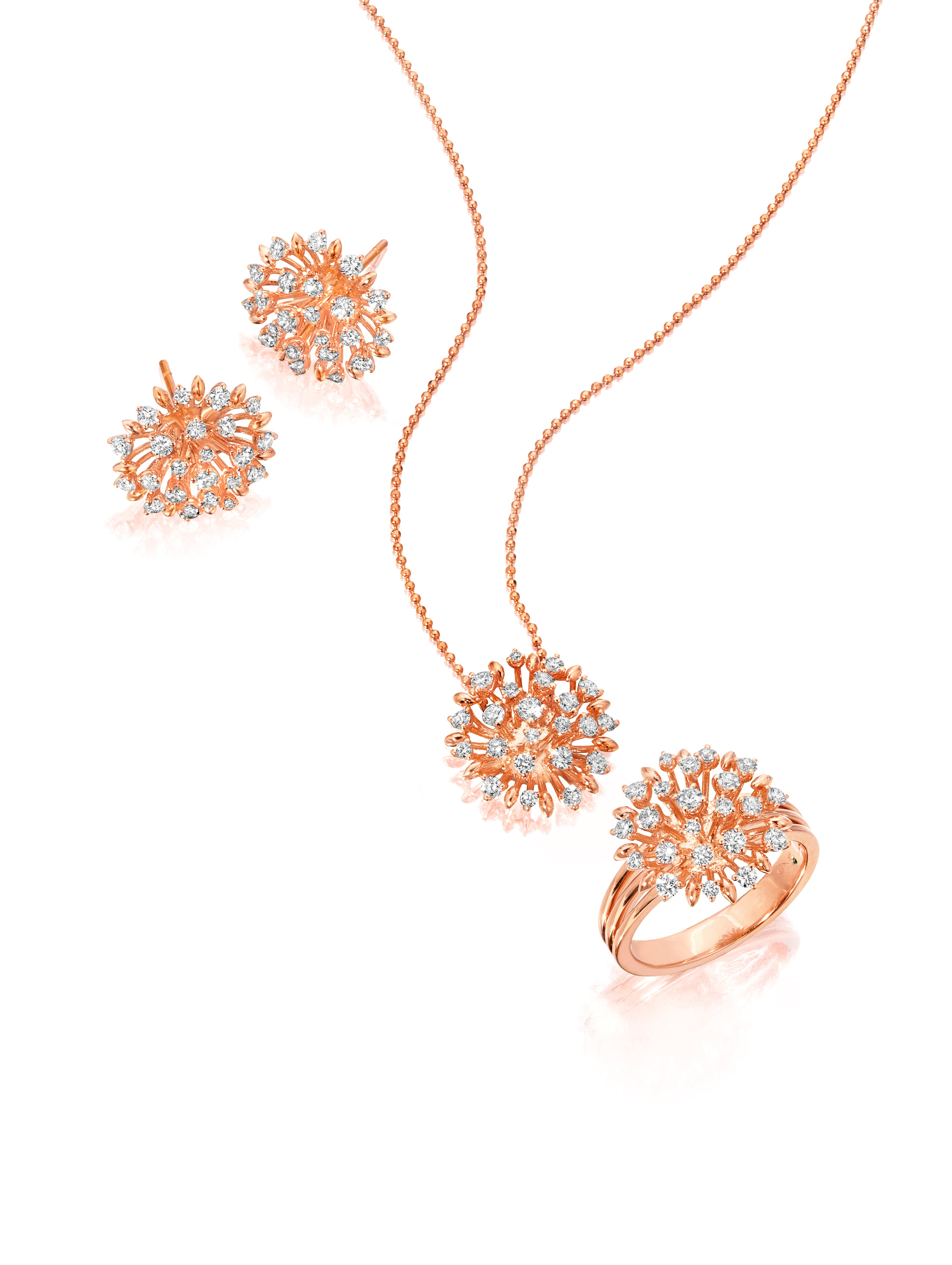 Large Diamond Lily Ring