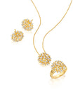 Large Diamond Lily Pendant