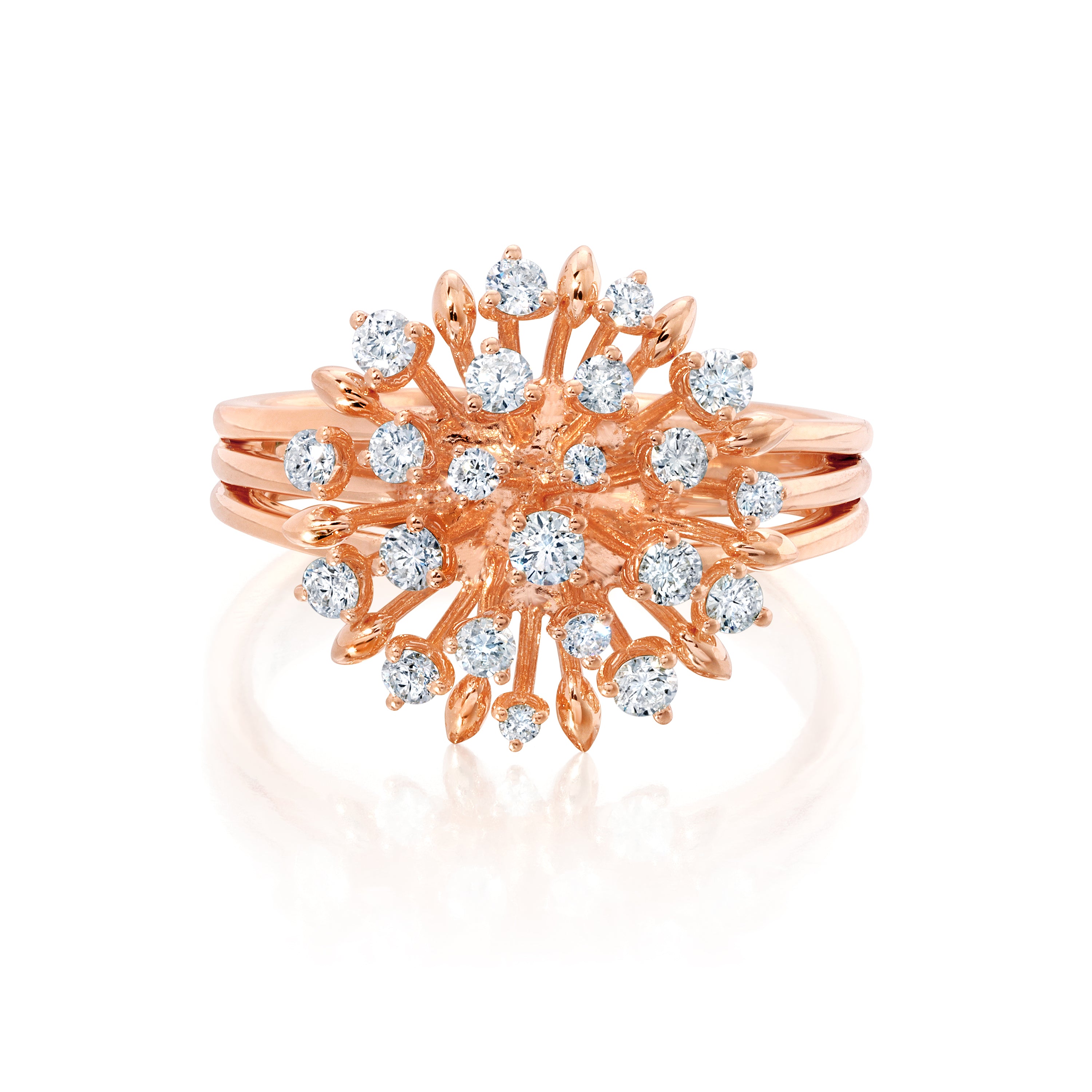 Large Diamond Lily Ring