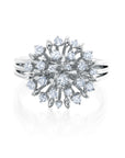 Large Diamond Lily Ring