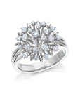 Large Diamond Lily Ring