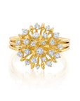 Large Diamond Lily Ring
