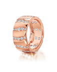 Alma Dos Rios Diamond Cigar Band Ring