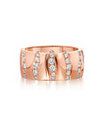 Alma Dos Rios Diamond Cigar Band Ring