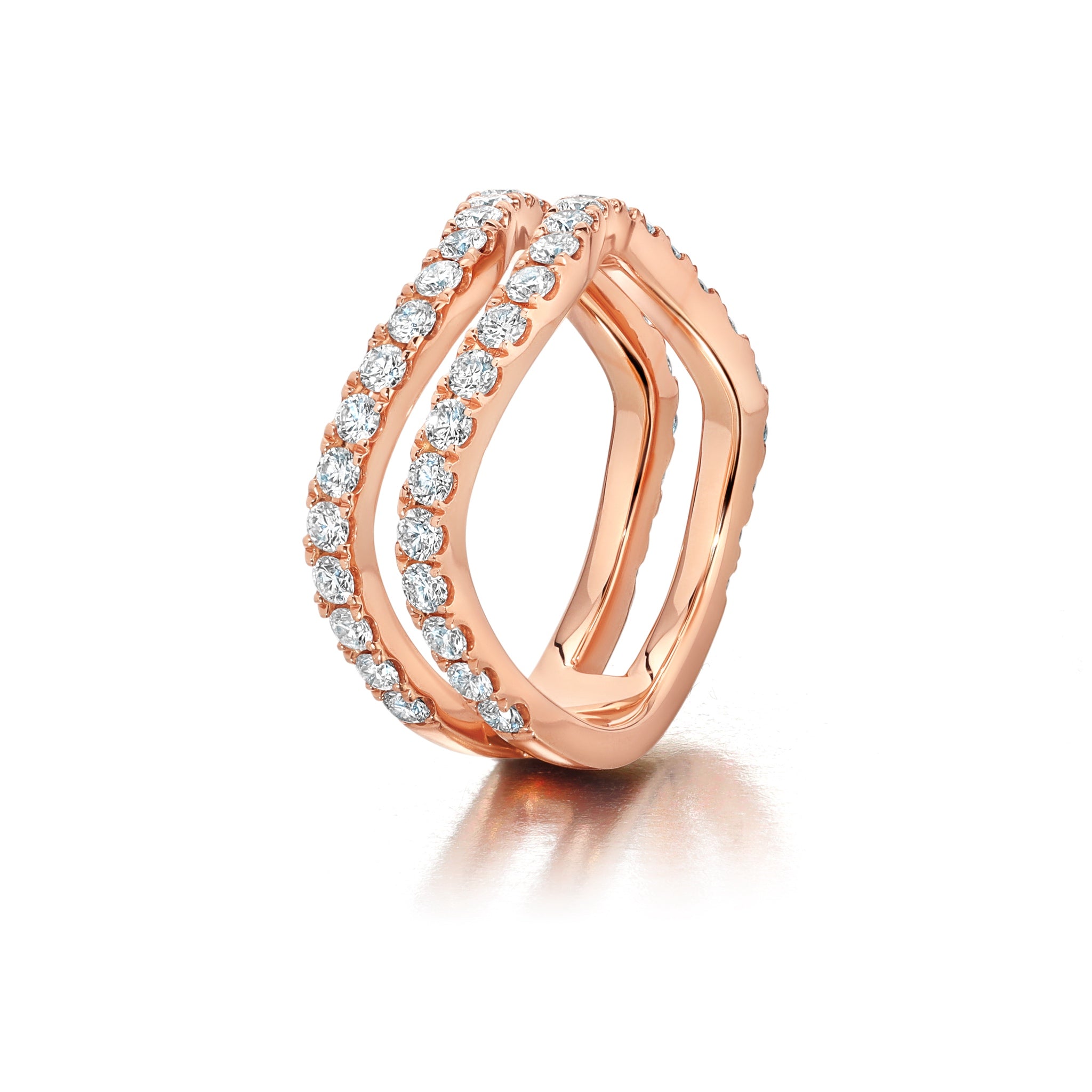 Rio Diamond Double Band Ring