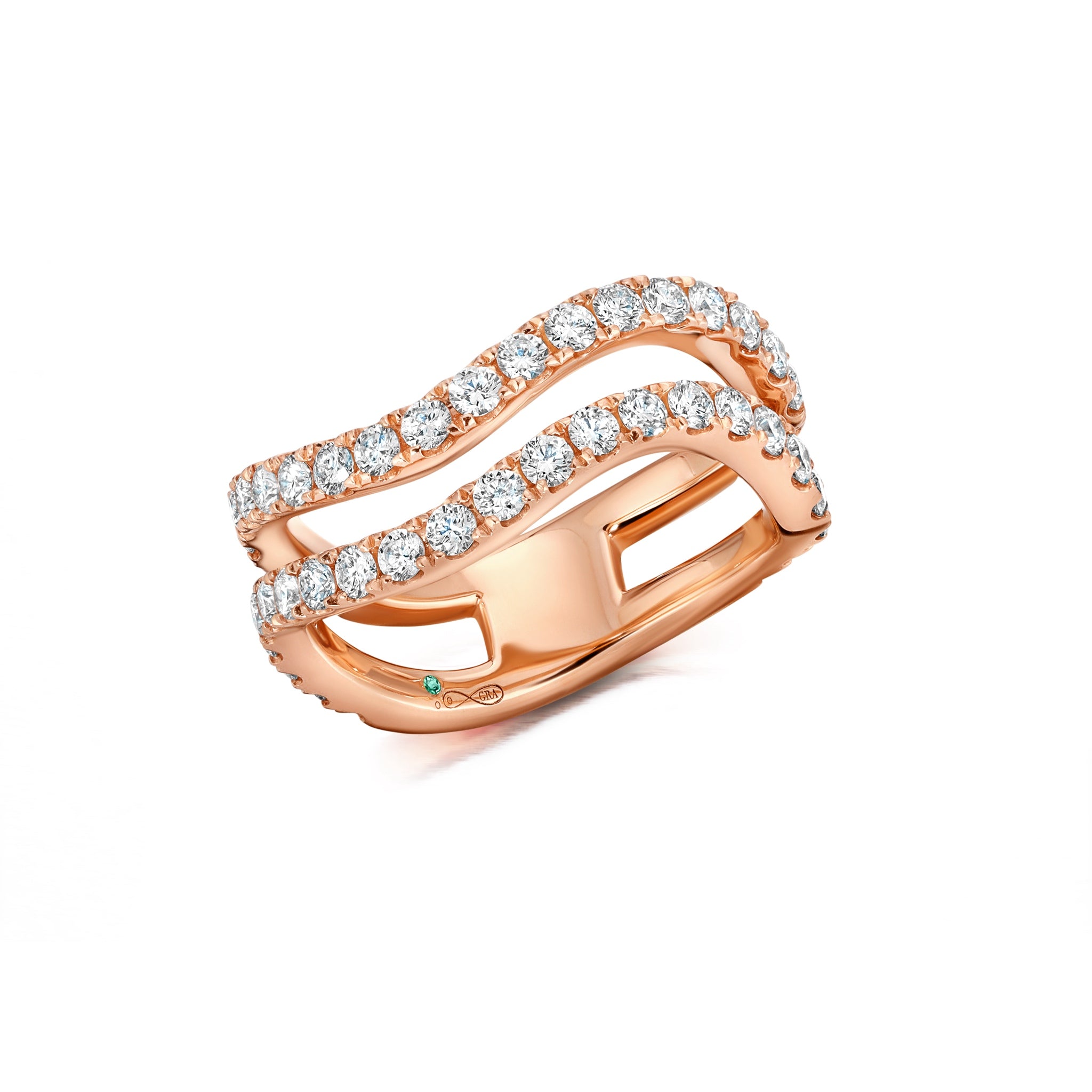 Rio Diamond Double Band Ring