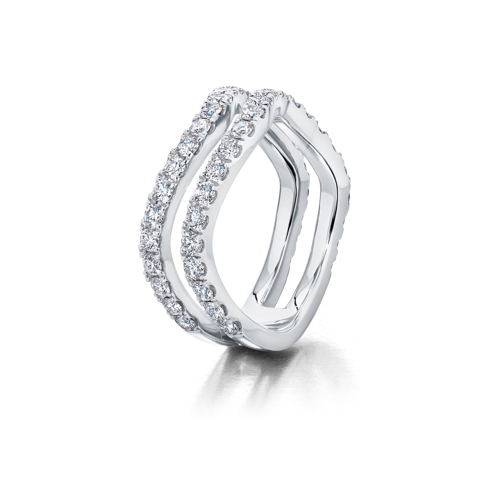 Rio Diamond Double Band Ring