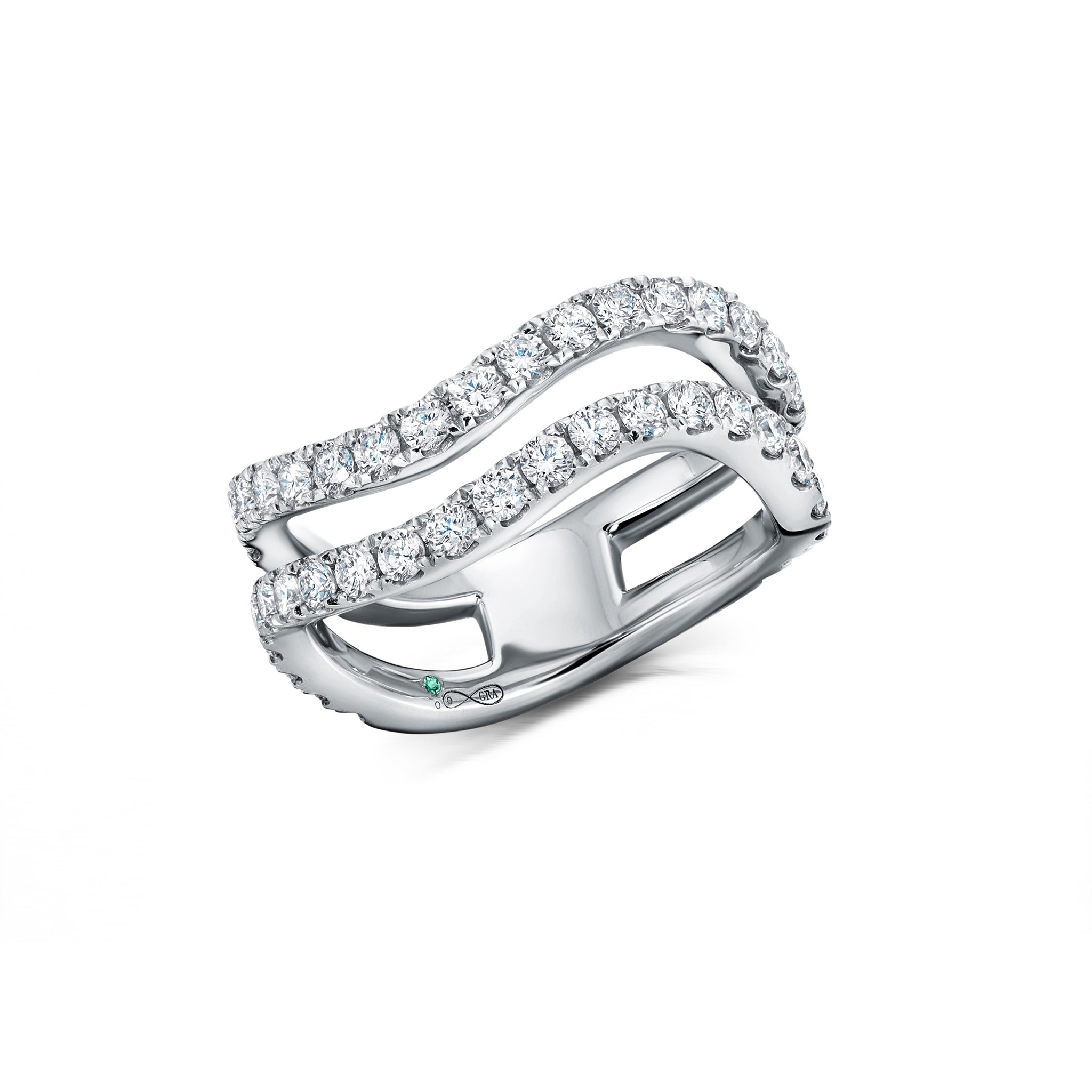 Rio Diamond Double Band Ring
