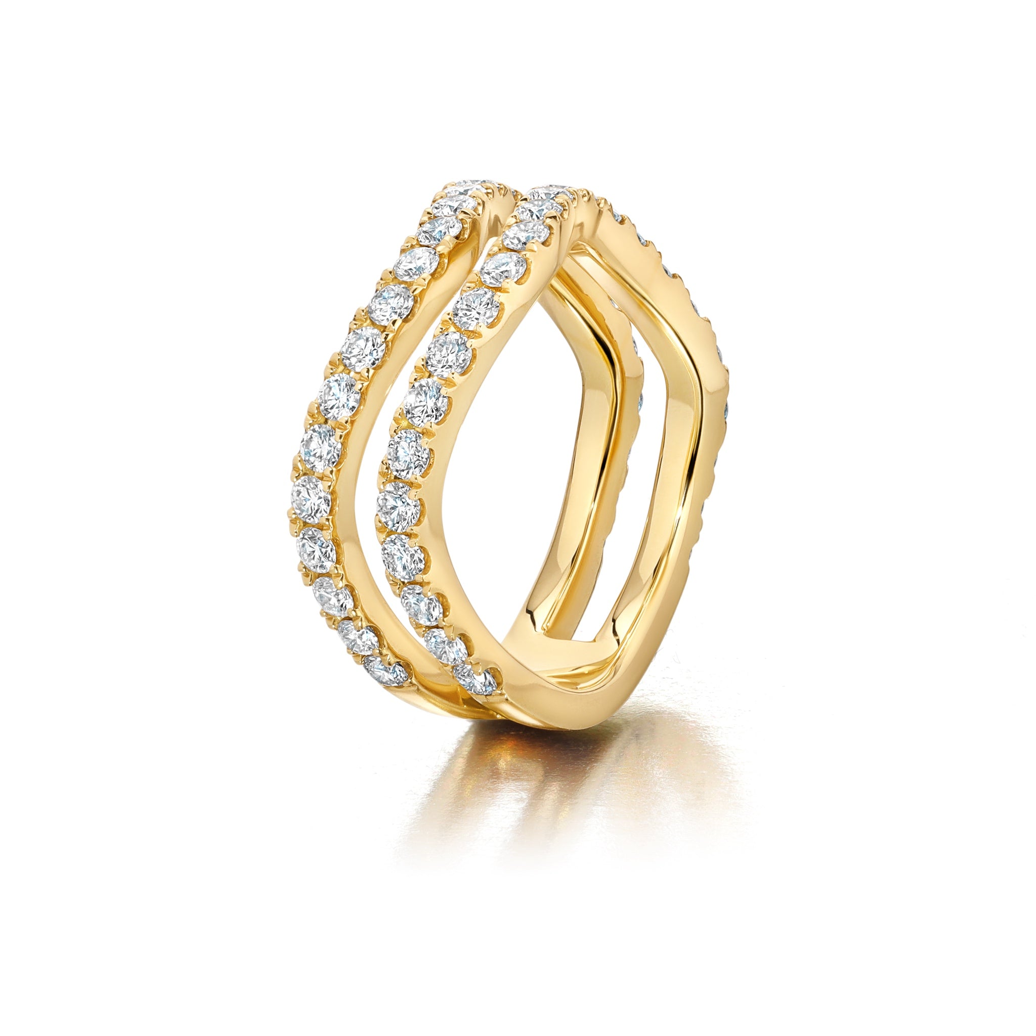 Rio Diamond Double Band Ring