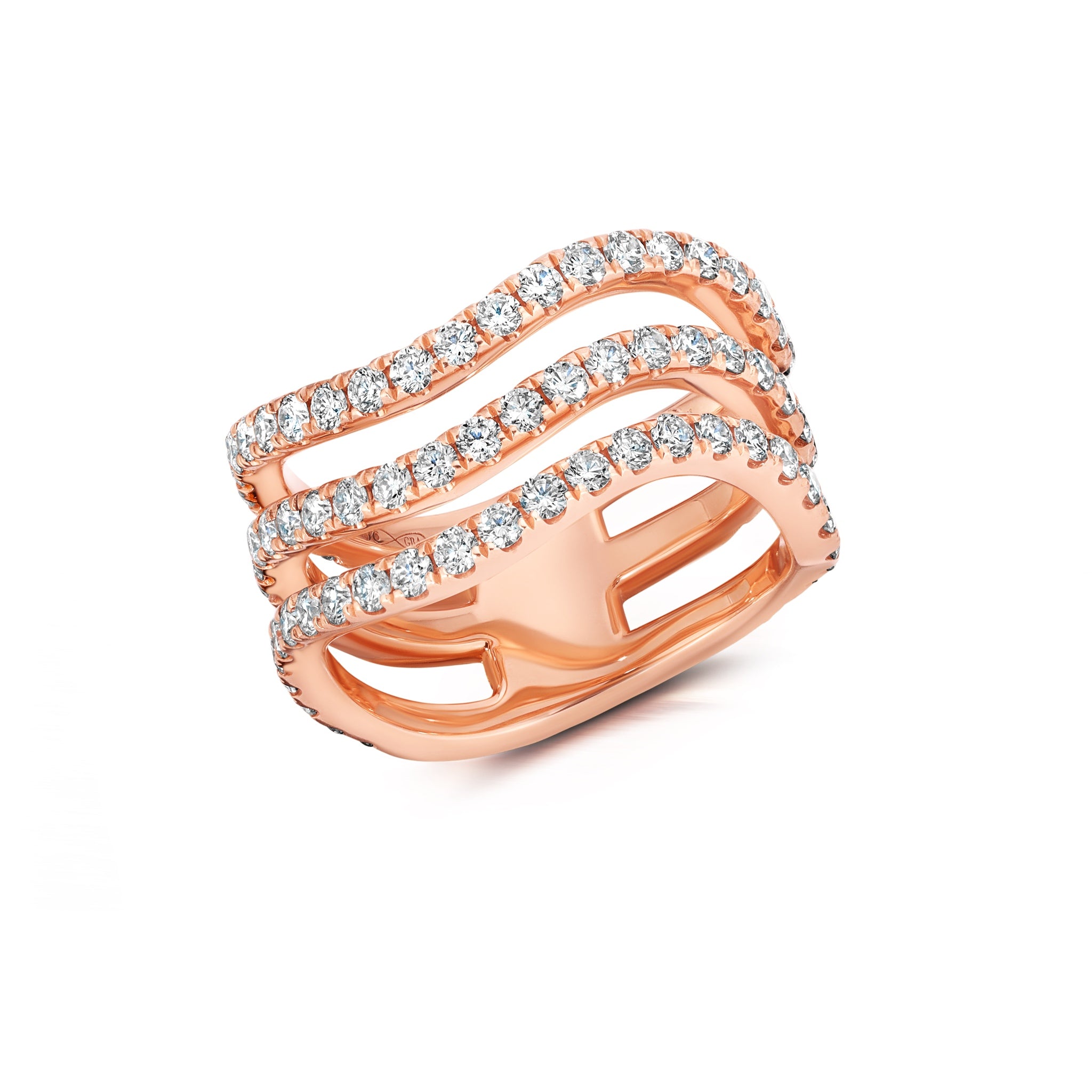 Rio Diamond Triple Band Ring