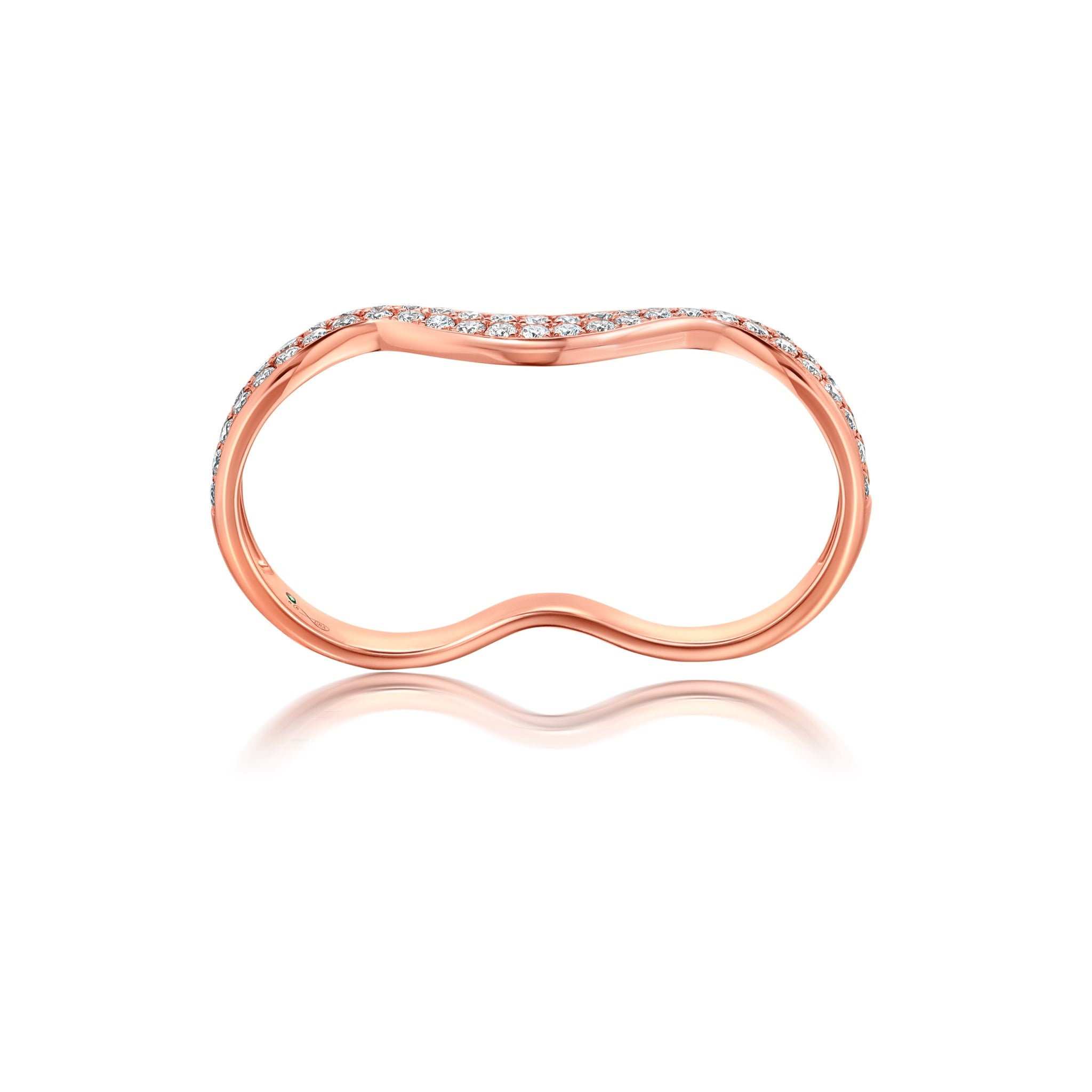 Rio Diamond Double Finger Ring