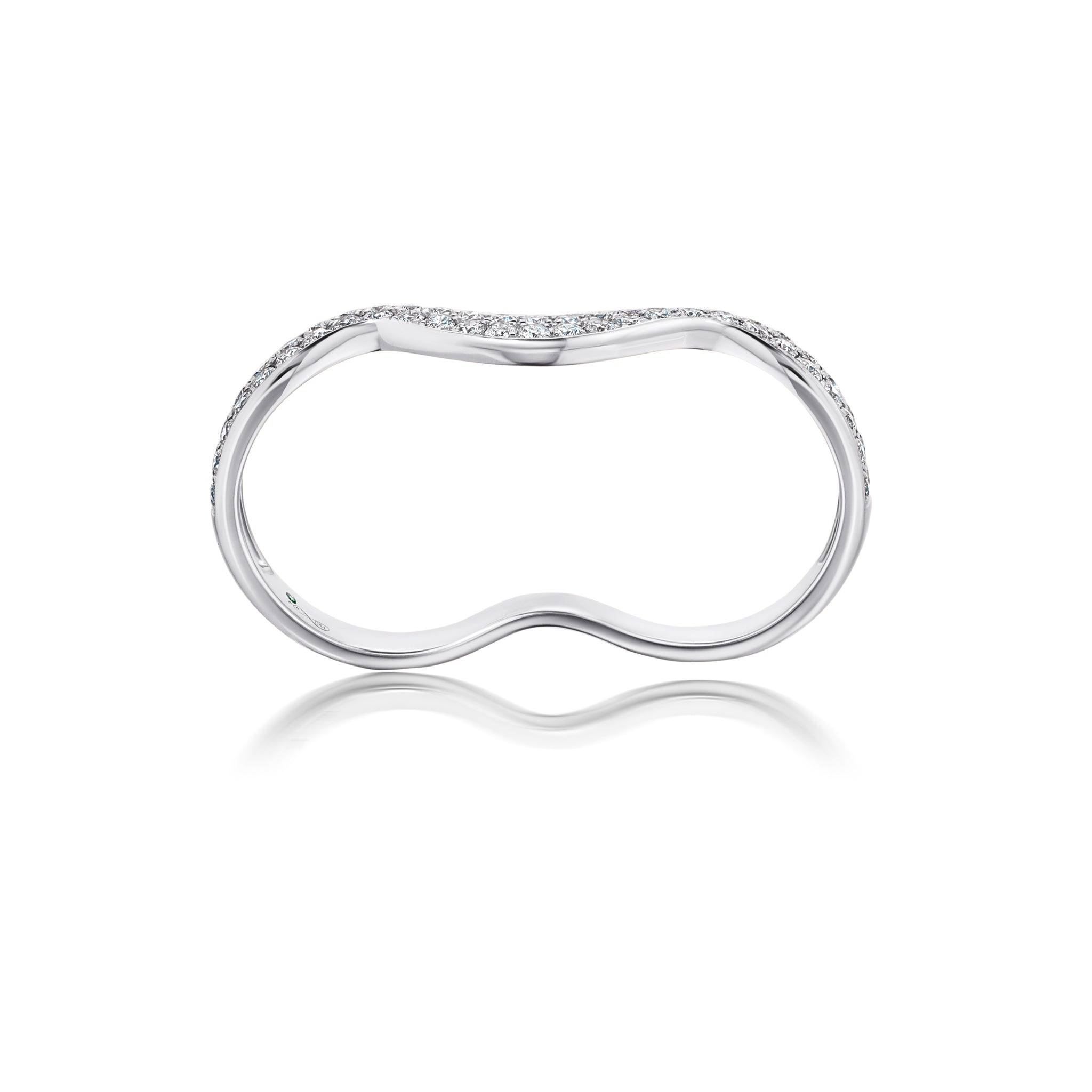 Rio Diamond Double Finger Ring