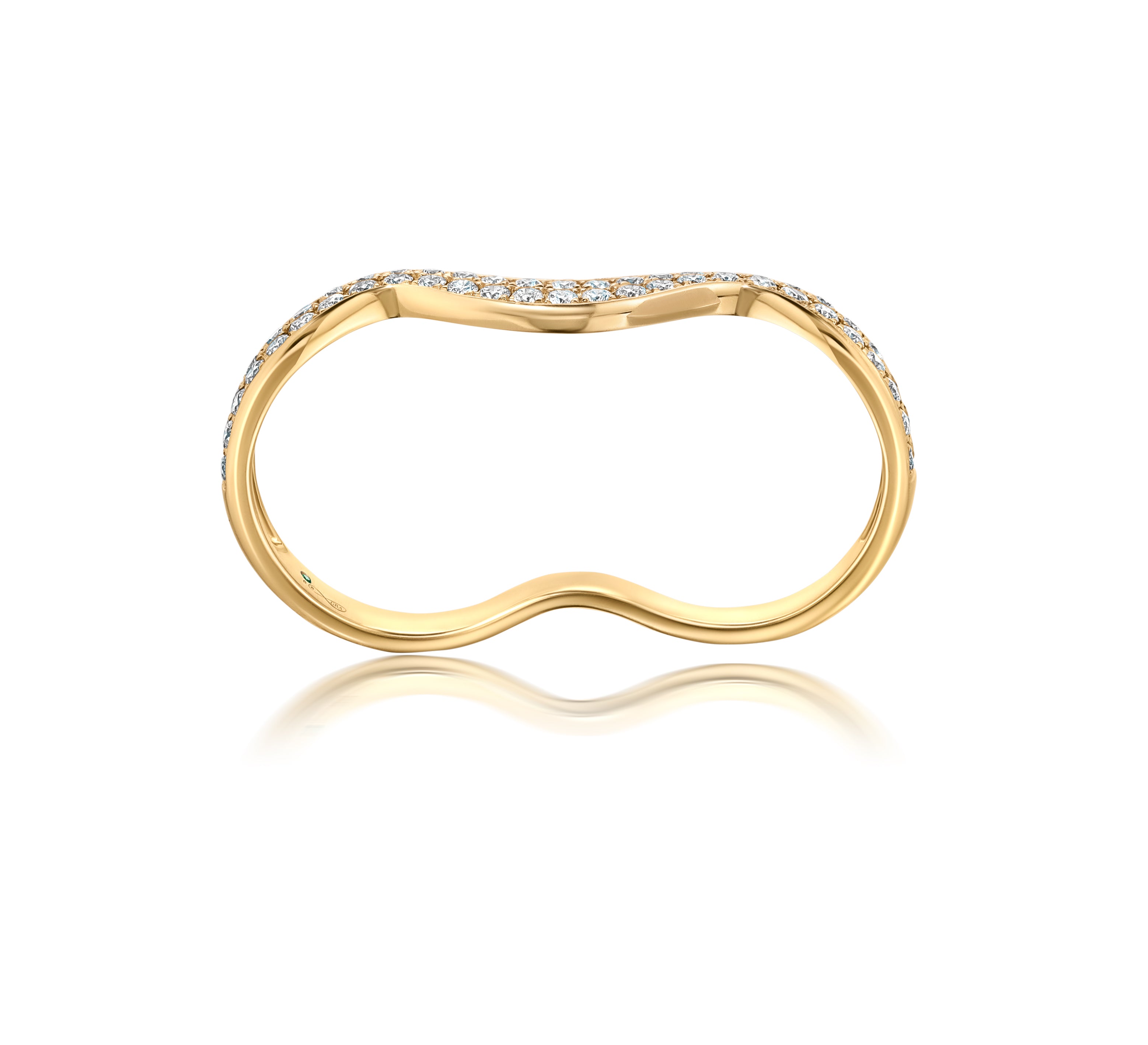 Rio Diamond Double Finger Ring