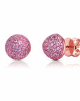 Large Pink Sapphire Bahia Stud Earrings