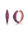 Rhodolite Bahia Hoop Earrings