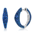 Blue Sapphire Bahia Hoop Earrings