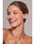 Blue Sapphire Bahia Statement Earrings