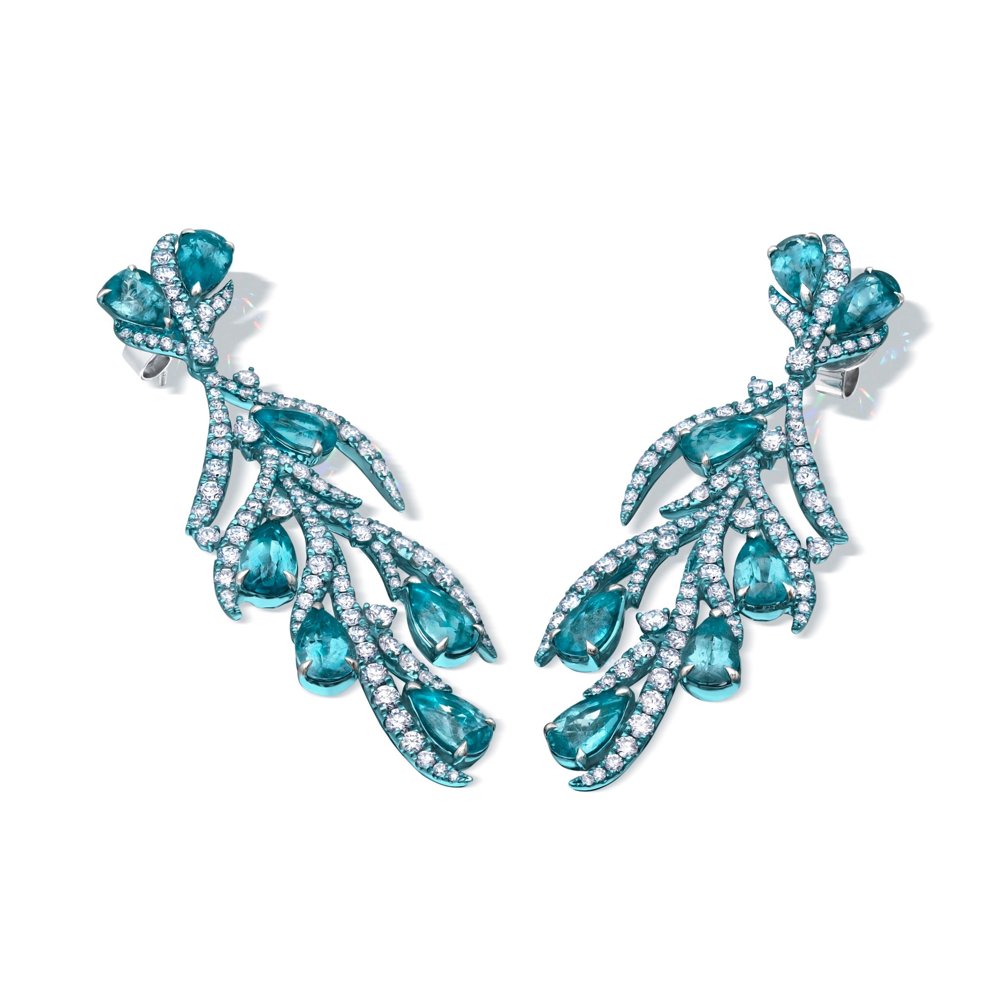 Graziela Tourmaline and Diamond Earrings