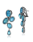 Midnight Aquamarine Earrings