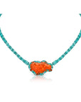 Graziela Tourmaline & Fire Opal Necklace
