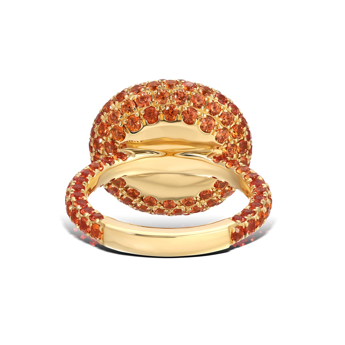 Paraiba Tourmaline &amp; Orange Sapphire Ring