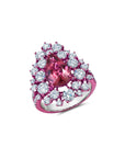 Pink Tourmaline & Diamond Ring