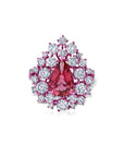 Pink Tourmaline & Diamond Ring