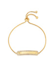 Diamond Engravable Name Plate Bolo Bracelet