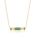 Emerald & Diamond Cavaletti Necklace