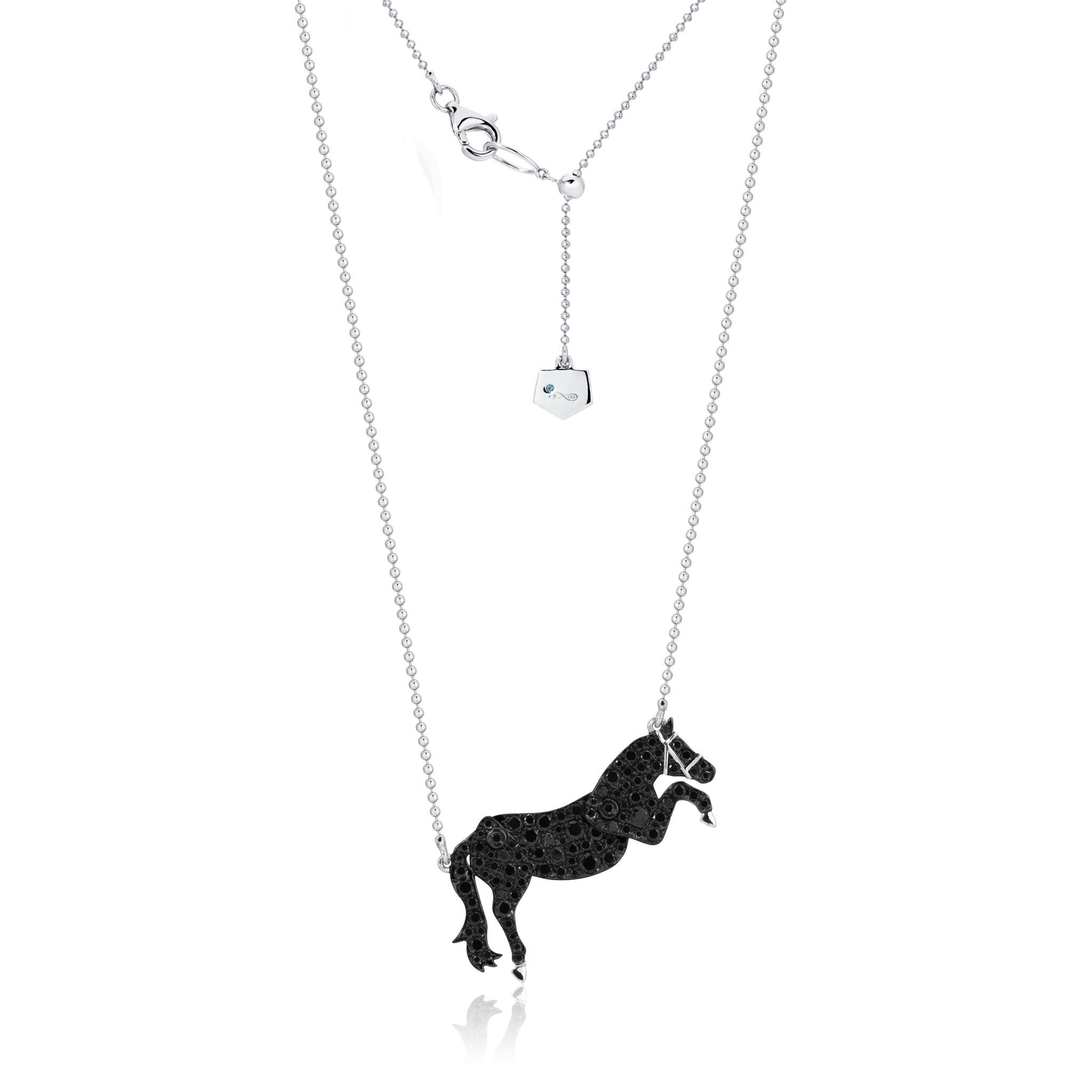Black Diamond Jumper Necklace
