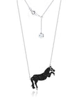 Black Diamond Jumper Necklace