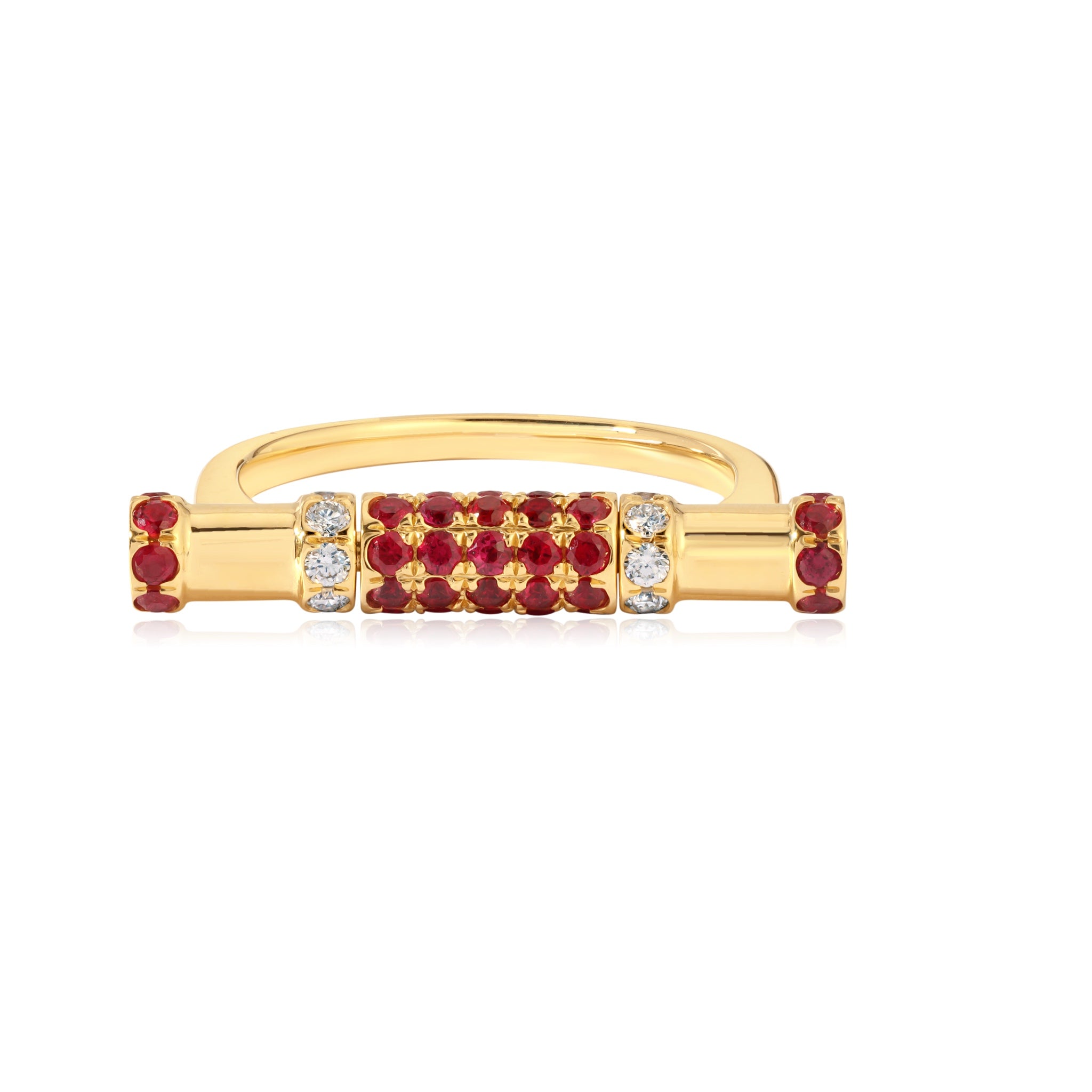 Ruby &amp; Diamond Cavaletti Ring