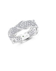 All Diamond Chevron Rein Ring