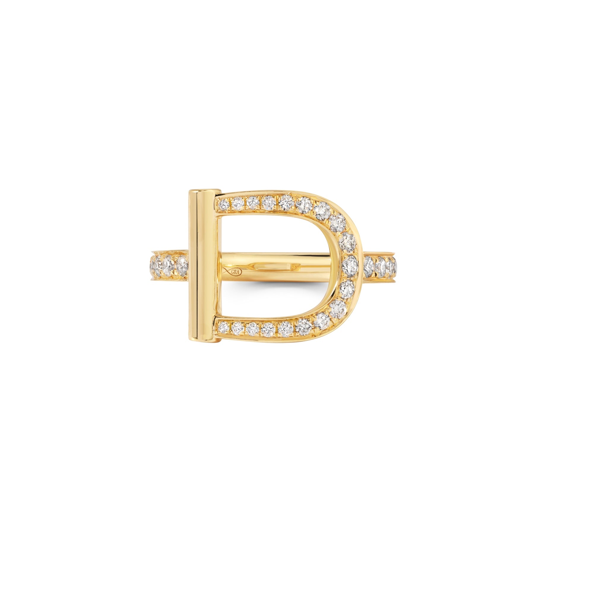 Diamond Stirrup Ring