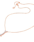 Floating Diamond Drop Necklace