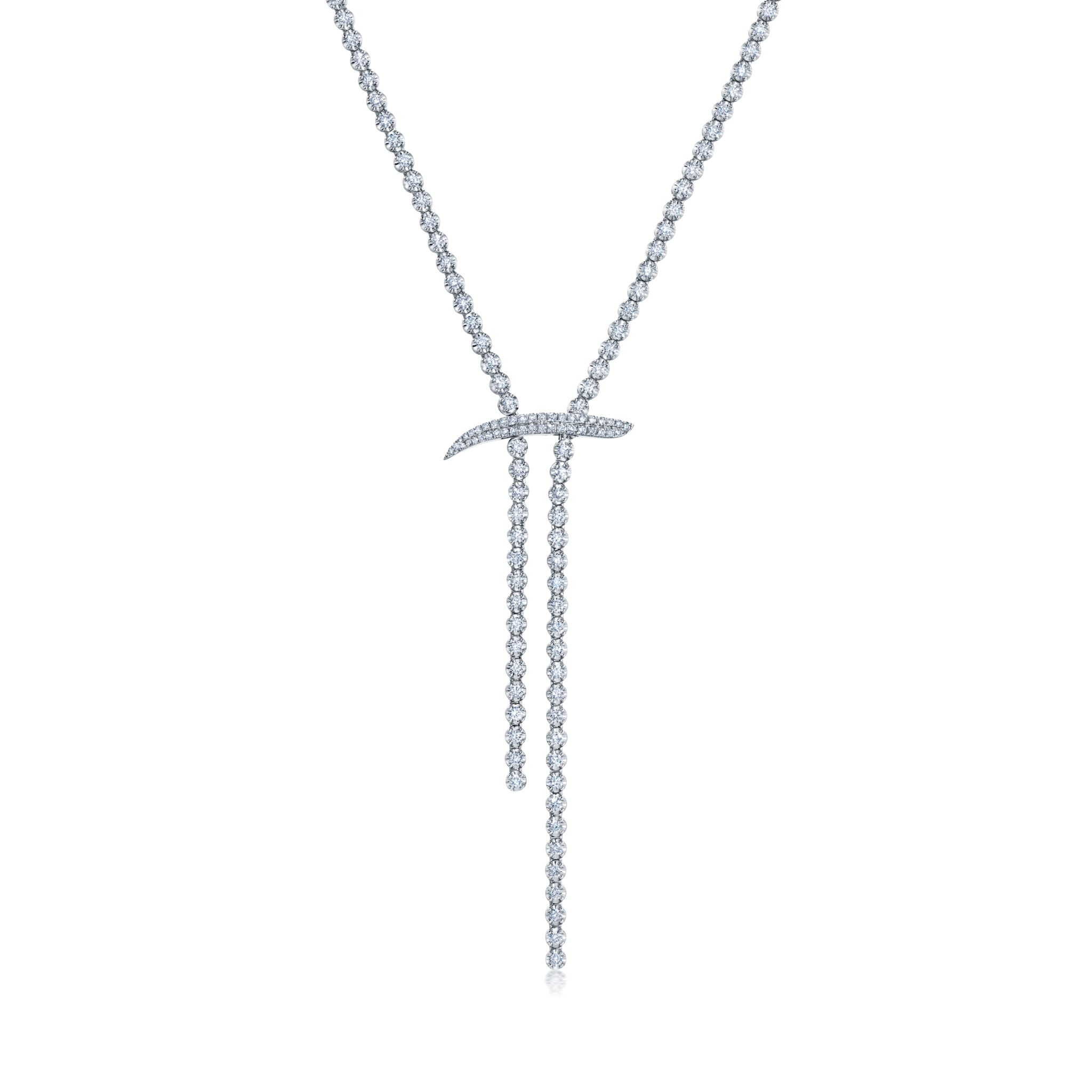 Mega Swirl Slide Lariat Necklace