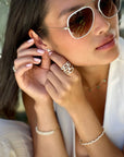 Diamond Shooting Starburst Earrings