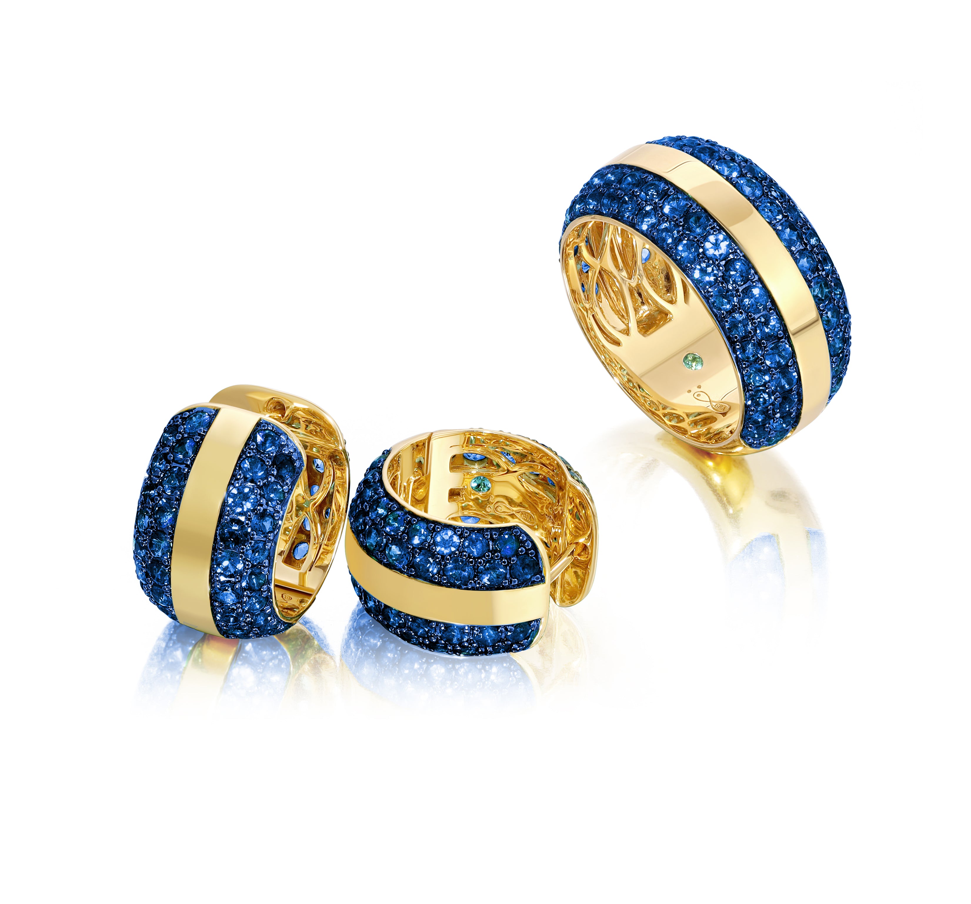 Ouro Blue Sapphire Band Ring