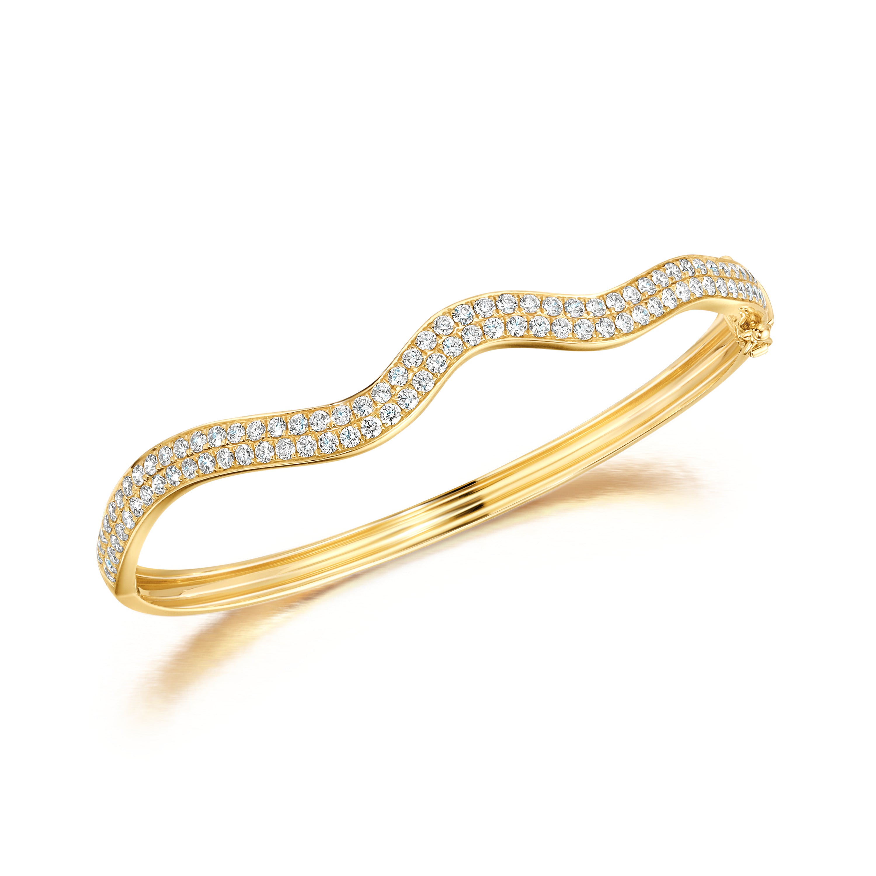 Rio Double Diamond Bangle