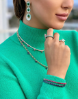 Emerald & Diamond Drop Earrings
