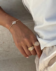 Large Diamond Lily Ring