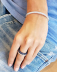 3 Sided Diamond Bangle