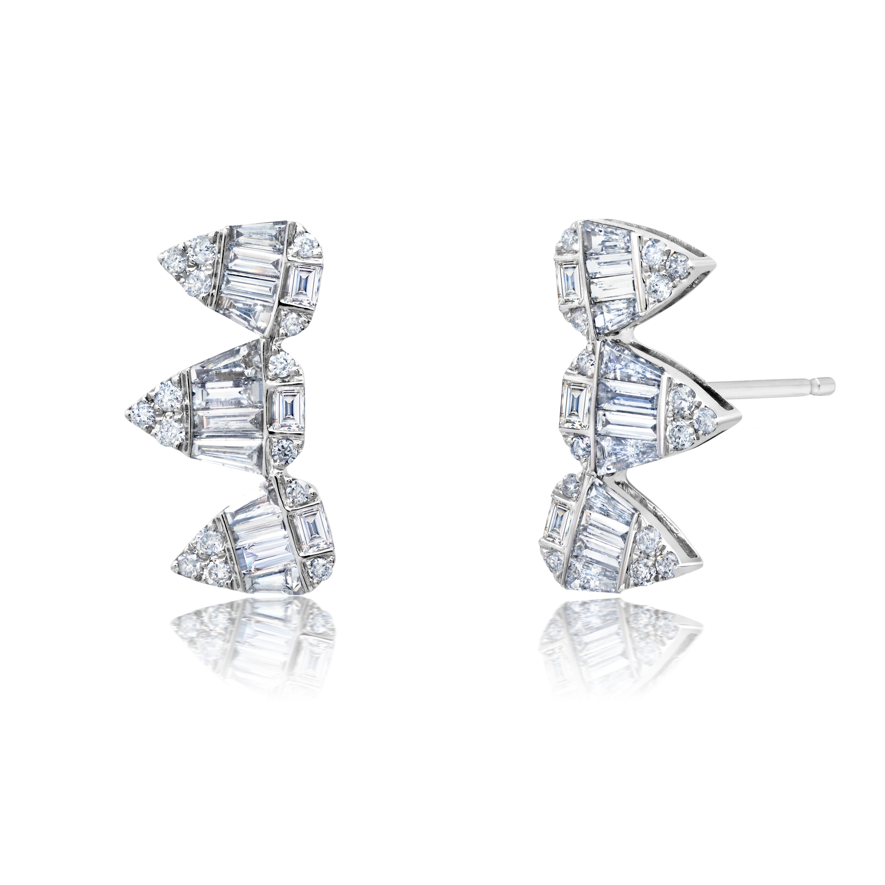 Pluma Trio Pear Shape Ear Climbers