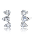 Pluma Trio Pear Shape Ear Climbers