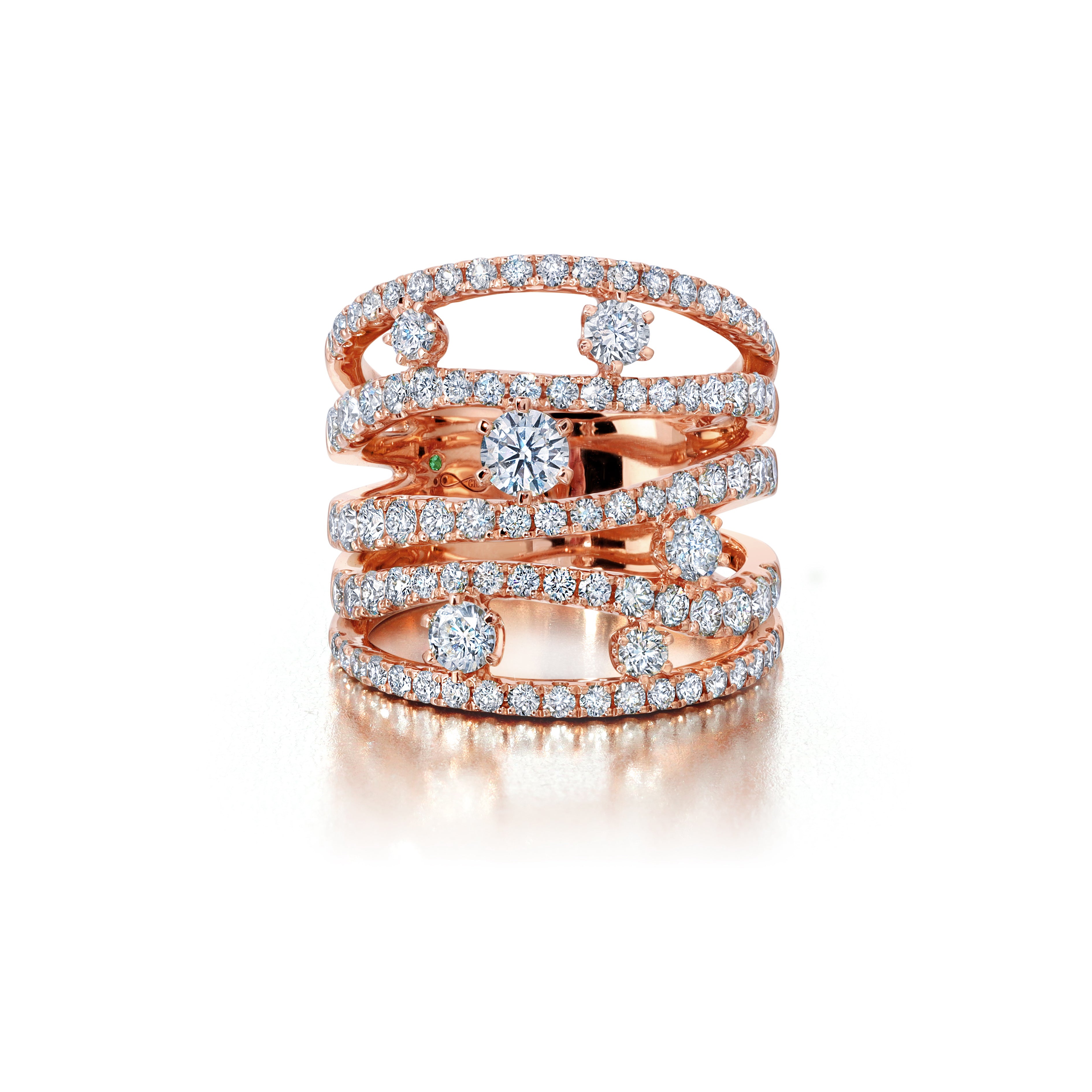 Diamond Rio Cage Ring