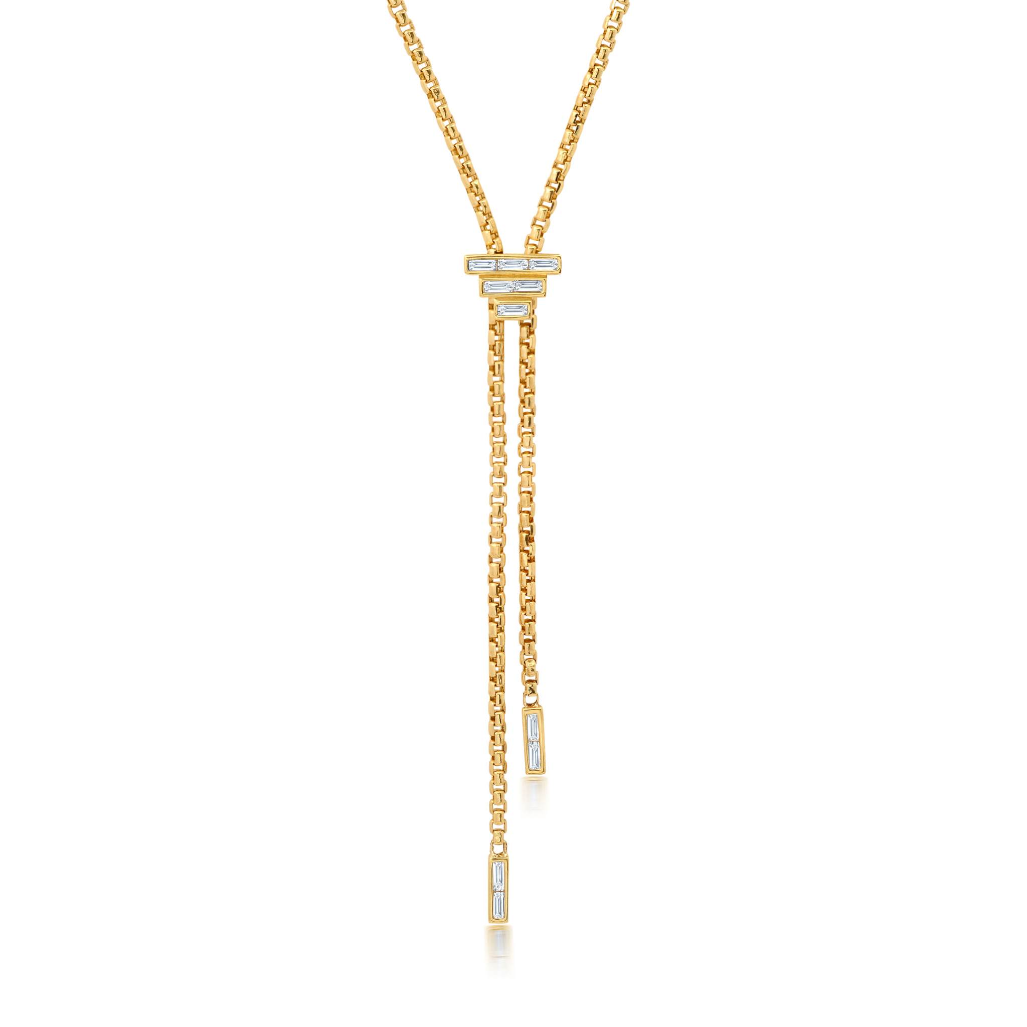 Graziela Gems - Necklace - Baguette Bolo Necklace -