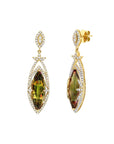 Graziela Gems - Marquis Csarite and Diamond Earrings -