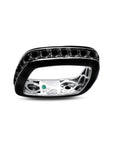 Black Diamond Enamel Full Band Ring